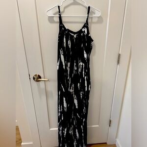 Brand new Black and White wide leg one piece L/XL